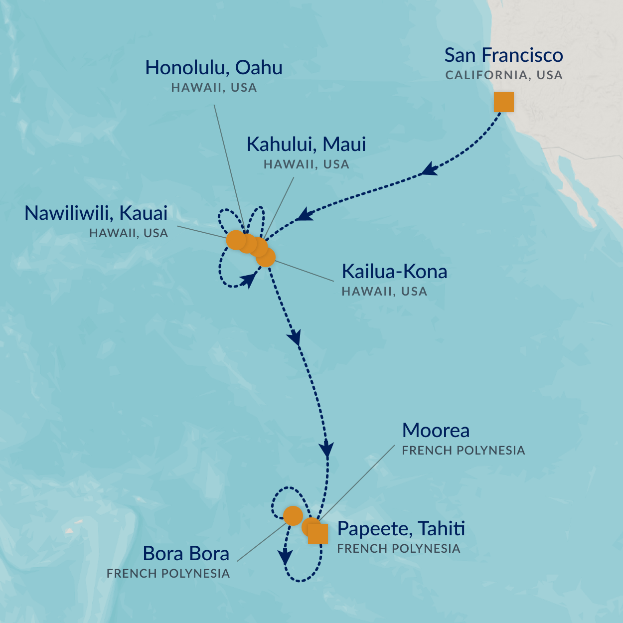 cruise map